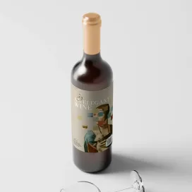 Elegant Red Wine Bottle 3